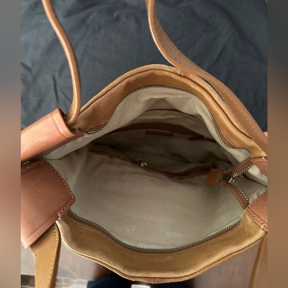 Christopher Kon Tan Leather foldover Crossbody
Satchel/Tote bag. NWOT. - Picture 14 of 14